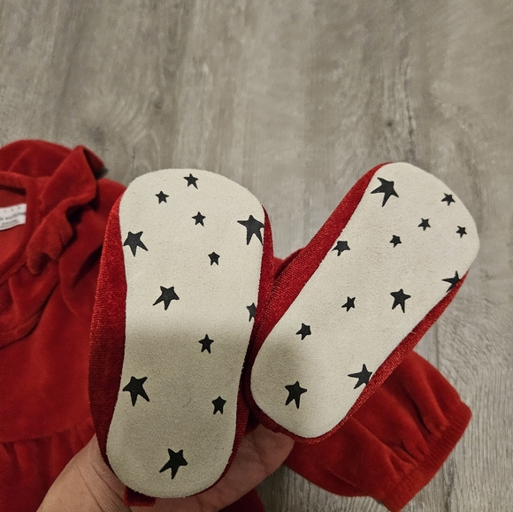 ❤️SOLD❤️RISE LITTLE EARTHLING Baby Girl's Party Velvet Dress - Picture 4 of 7